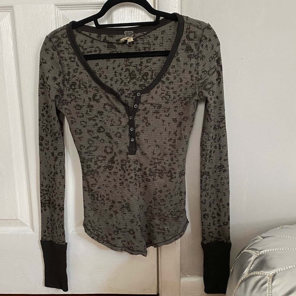 Free People Henley Pullover
